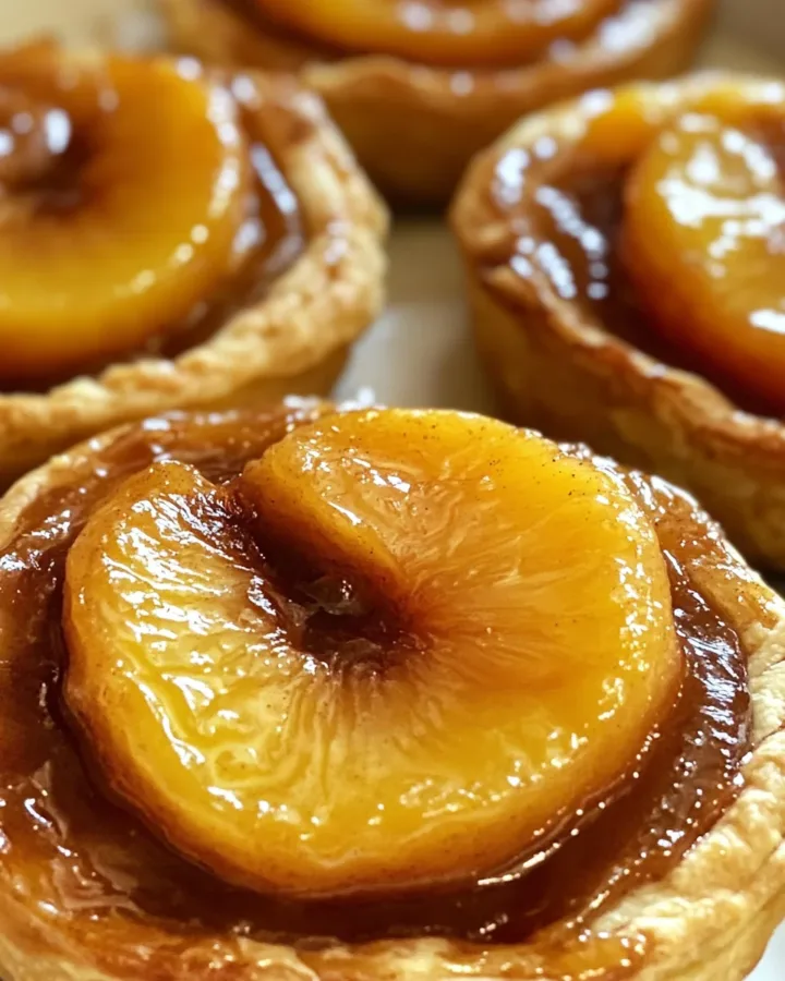 Cinnamon Peach Upside-Down Puff Pies
