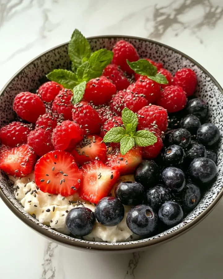 Cottage Cheese & Berry Protein Bowl