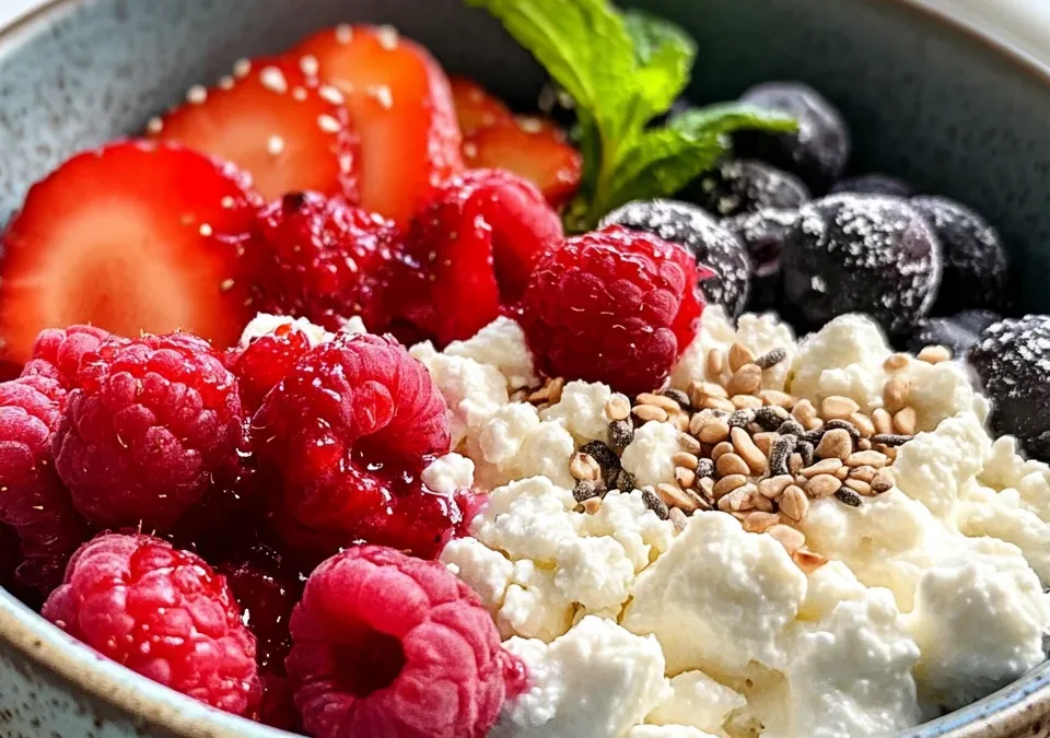 Cottage Cheese & Berry Protein Bowl