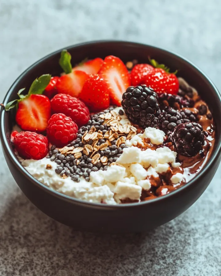 Cottage Cheese & Berry Protein Bowl