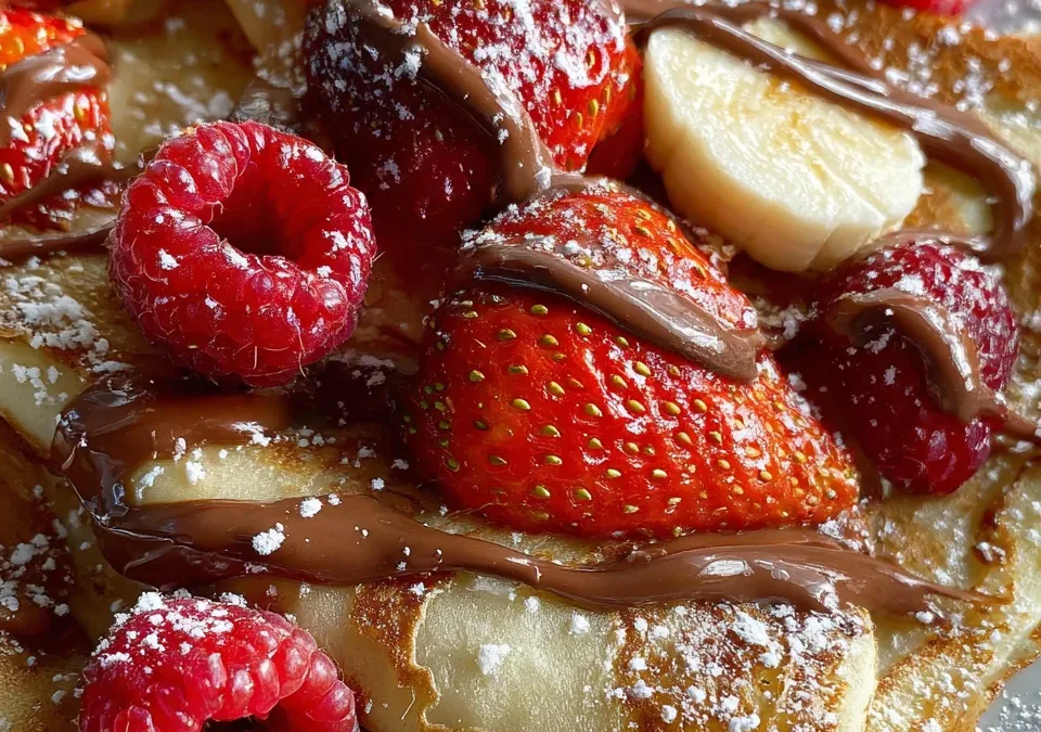 Crepes with Nutella and Fresh Fruit