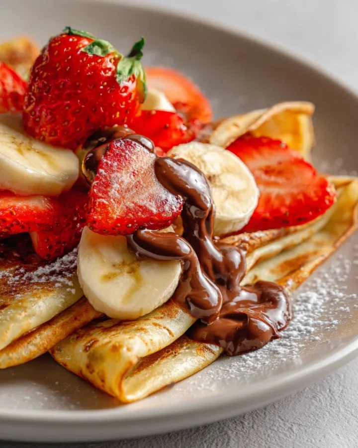 Crepes with Nutella and Fresh Fruit