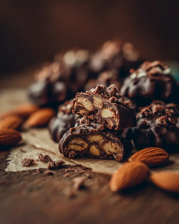 Dark Chocolate Almond Clusters