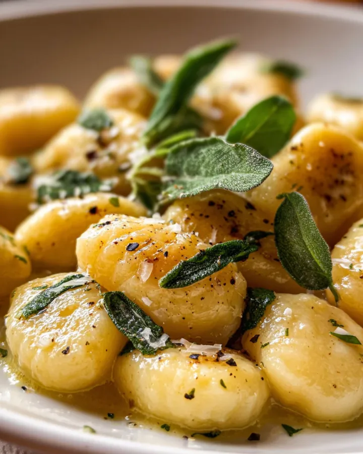 Gnocchi with Sage Butter Sauce