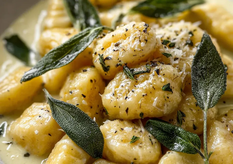 Gnocchi with Sage Butter Sauce