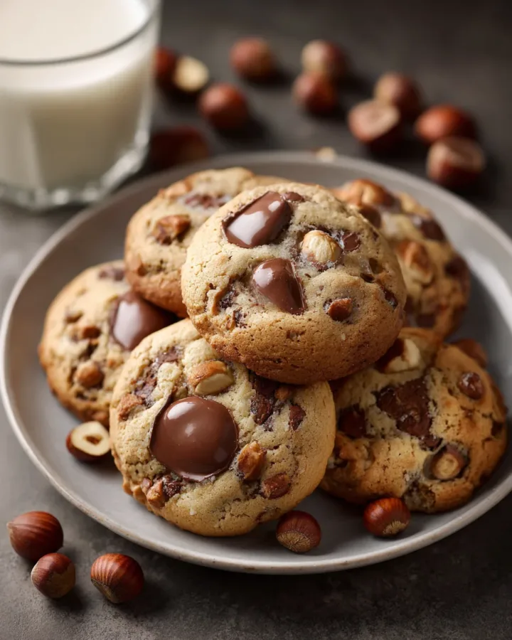 Hazelnut Cookies With Milk Chocolate