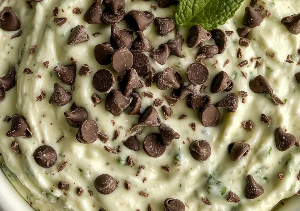 Mint Chocolate Chip Cheesecake Dip