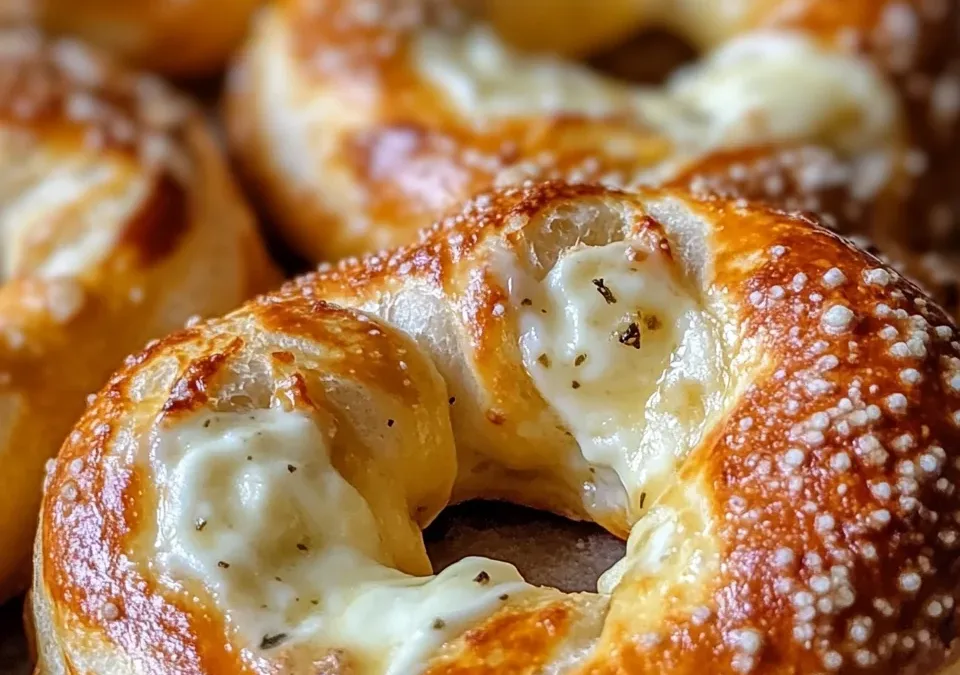 Mozzarella-Stuffed Soft Pretzels
