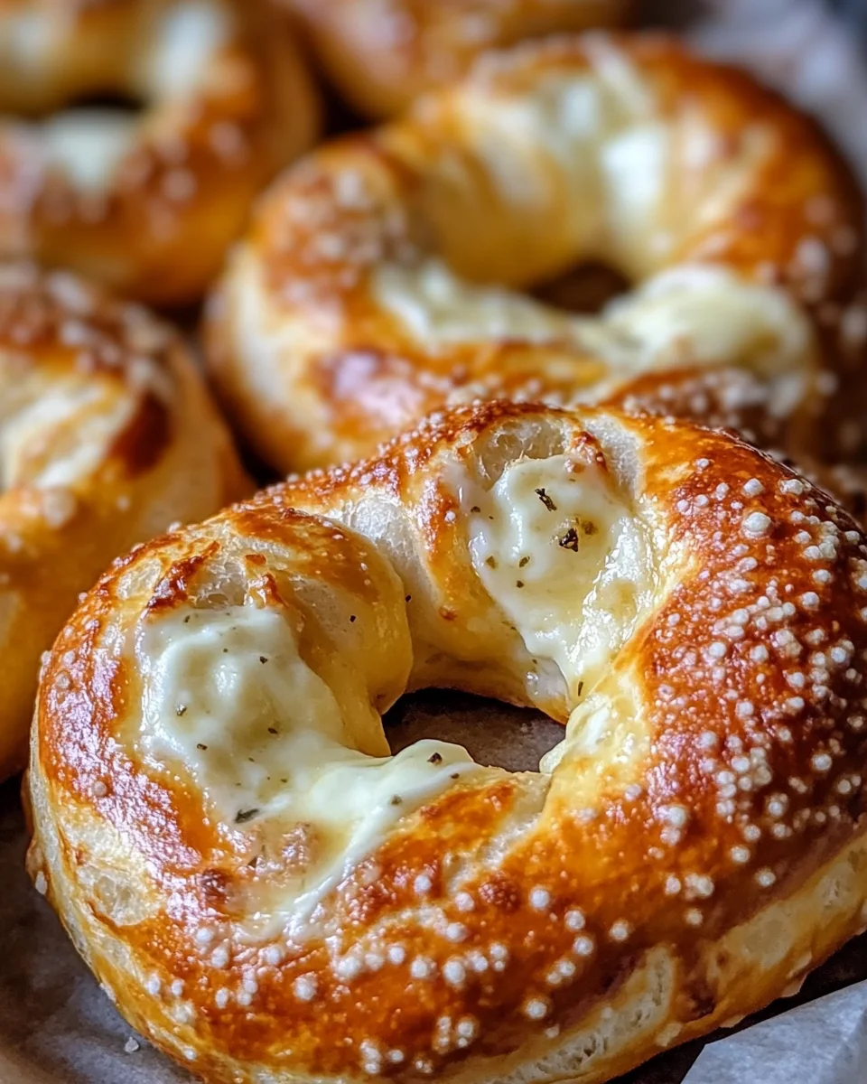 Mozzarella-Stuffed Soft Pretzels