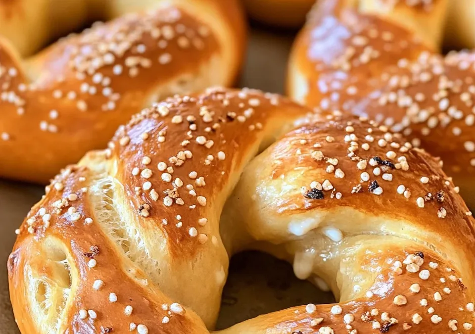 Mozzarella-Stuffed Soft Pretzels