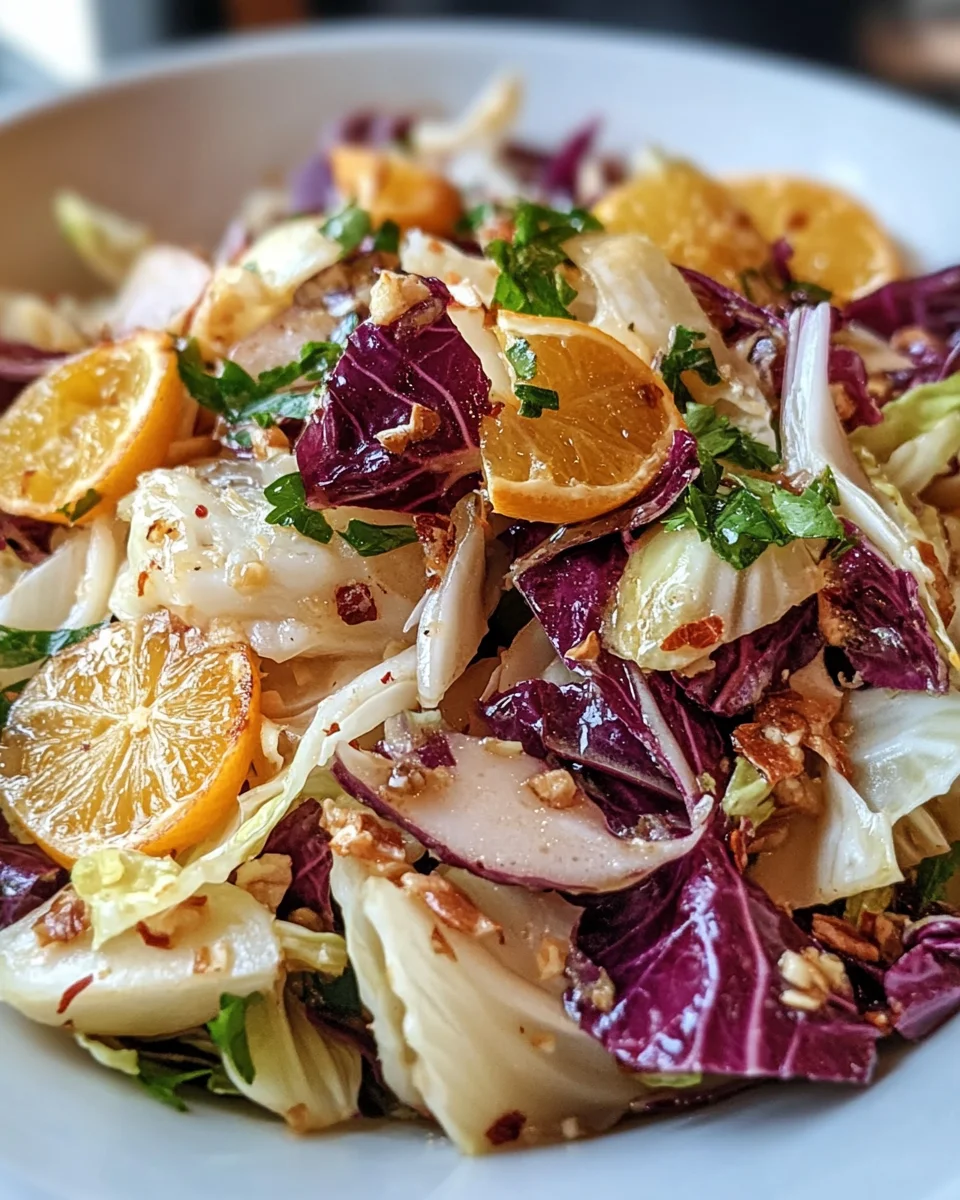 Roasted Cabbage Salad with Citrus Vinaigrette