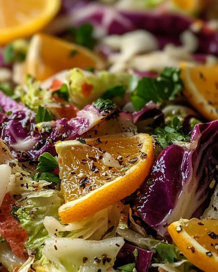 Roasted Cabbage Salad with Citrus Vinaigrette