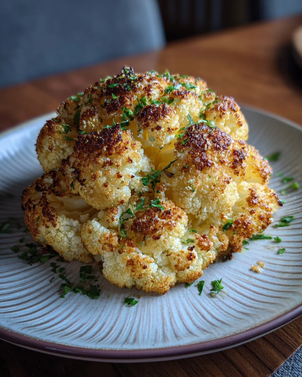 Roasted Cauliflower with Tahini Ranch