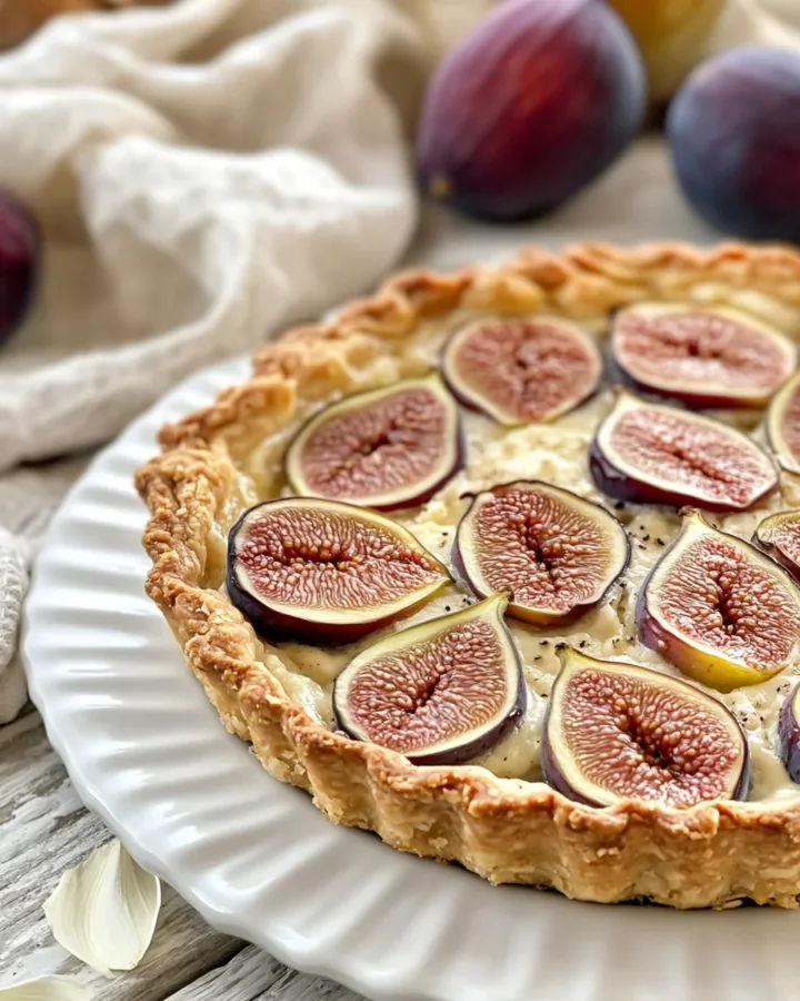 Rustic Fig & Goat Cheese Tart