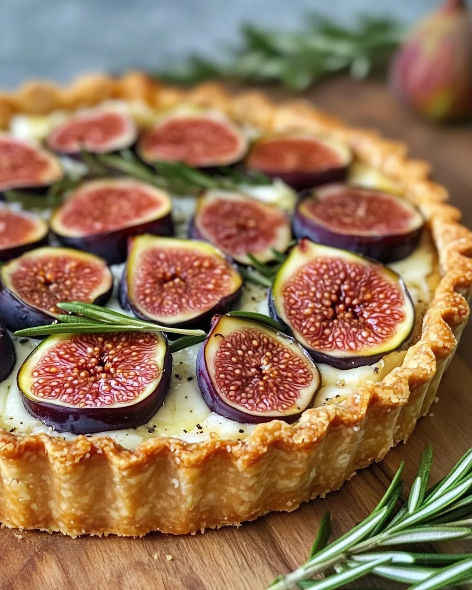 Rustic Fig & Goat Cheese Tart
