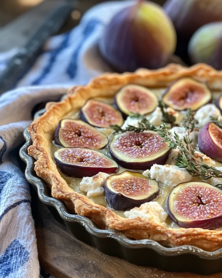 Rustic Fig & Goat Cheese Tart