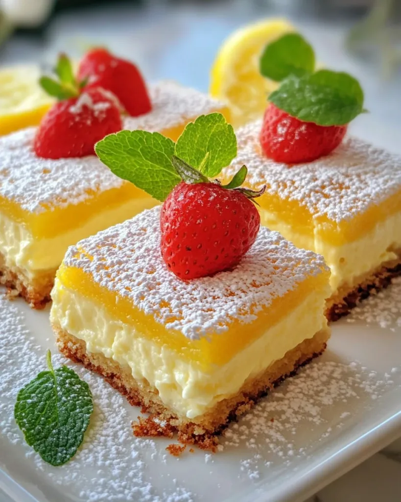 SUMMER LEMON CHEESECAKE SQUARES
