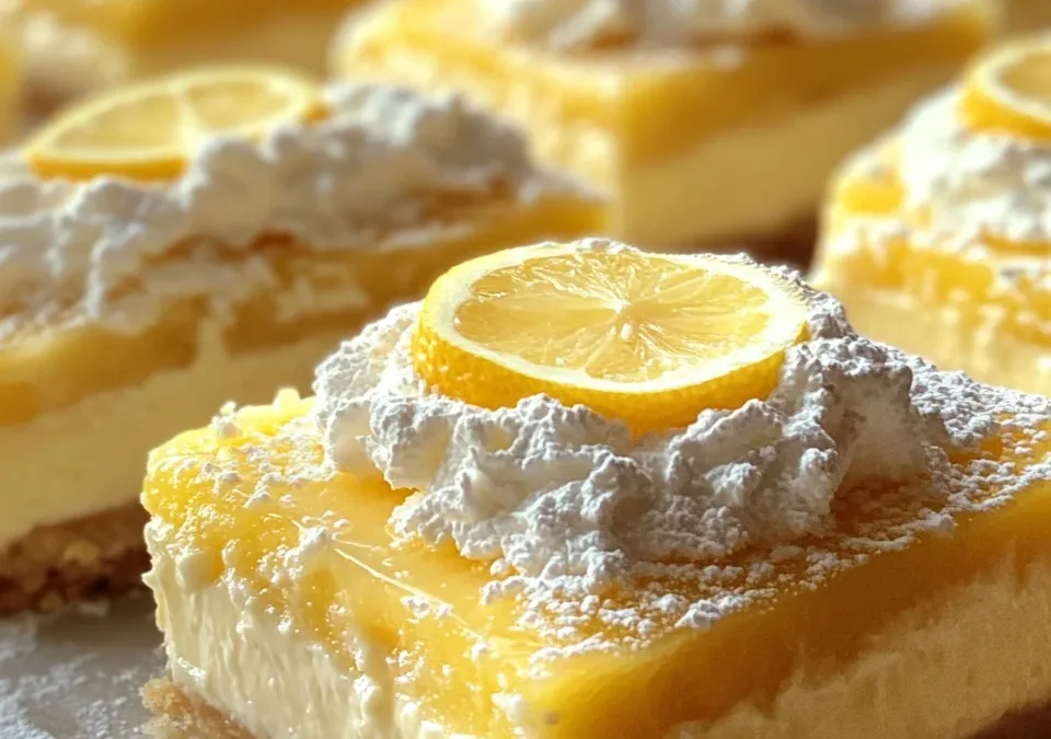 SUMMER LEMON CHEESECAKE SQUARES
