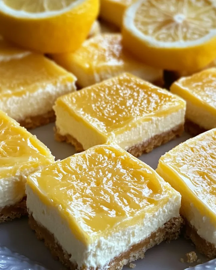 SUMMER LEMON CHEESECAKE SQUARES