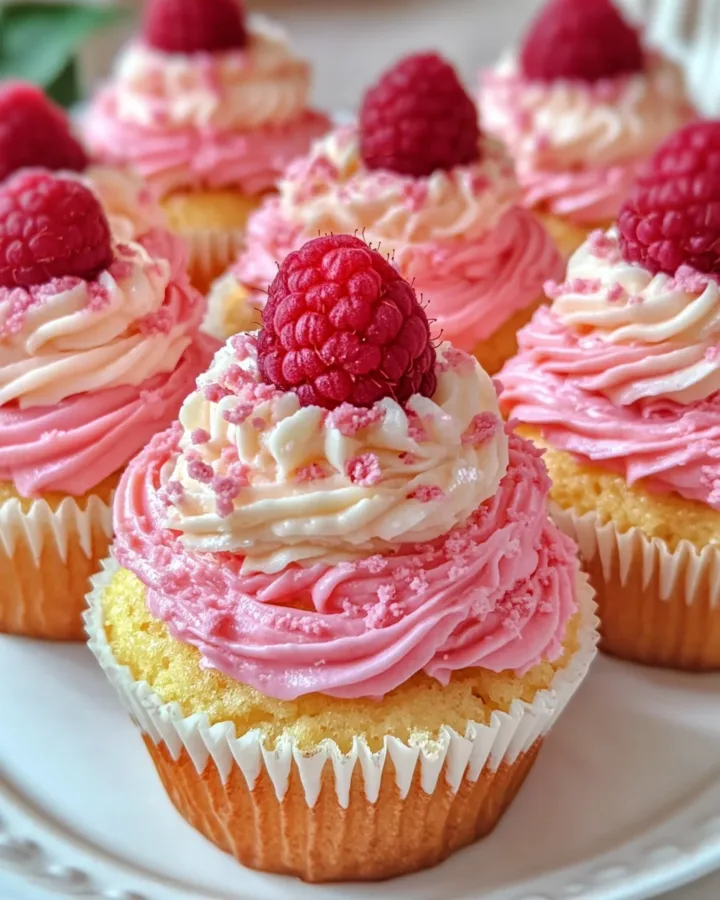 SUMMER RASPBERRY CHEESECAKE CUPCAKES