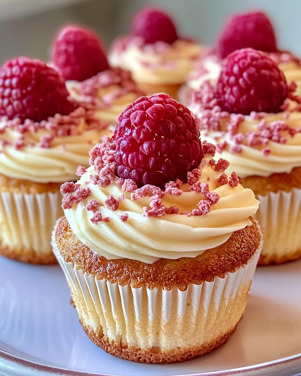 SUMMER RASPBERRY CHEESECAKE CUPCAKES