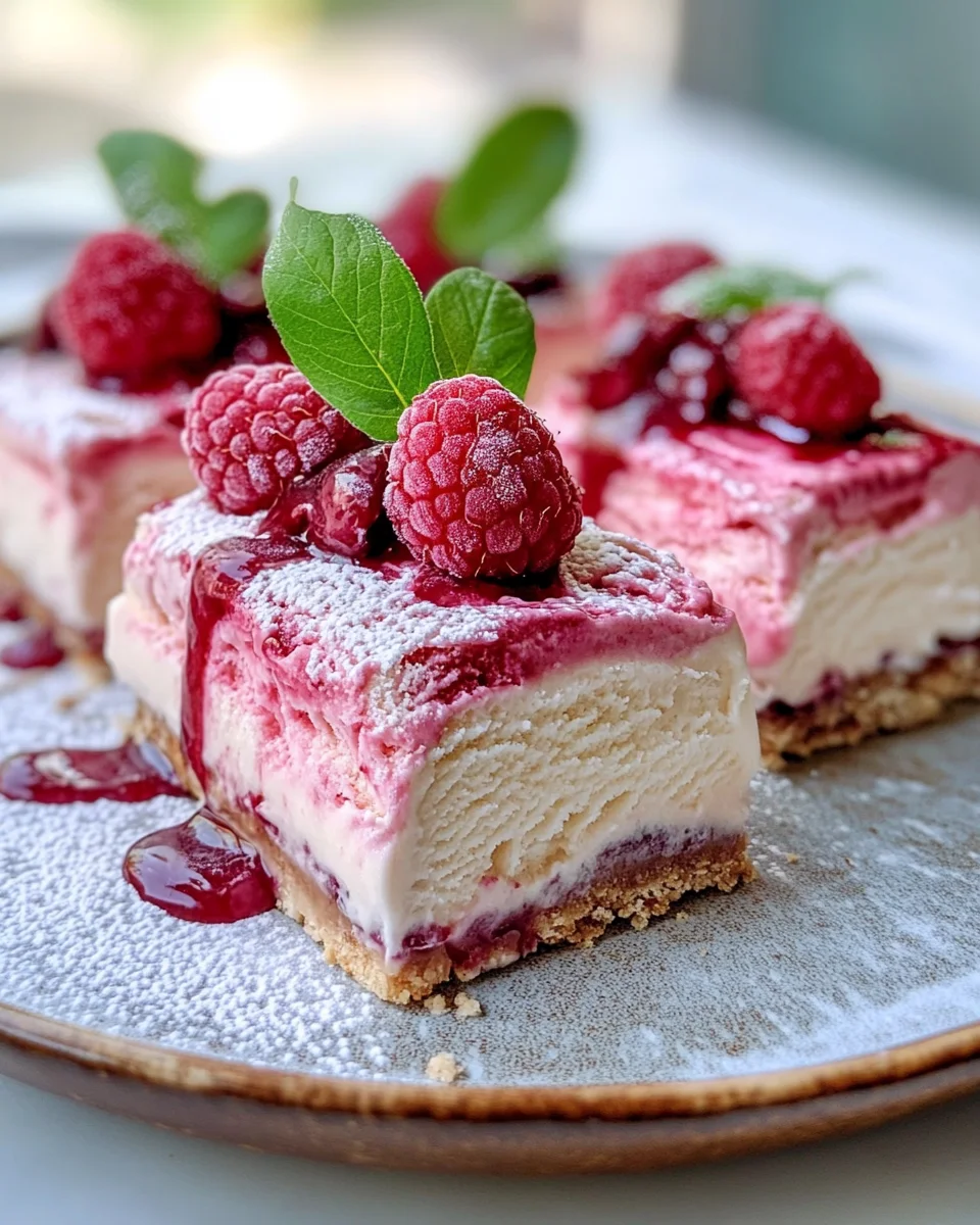 SUMMER RASPBERRY CHEESECAKE ICE CREAM