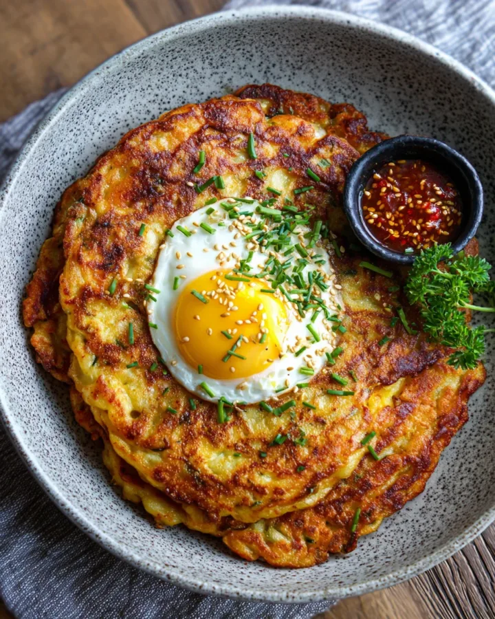 Savory Kimchi Pancakes