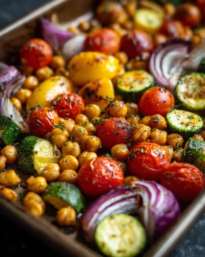 Sheet-Pan Chickpeas & Veggies
