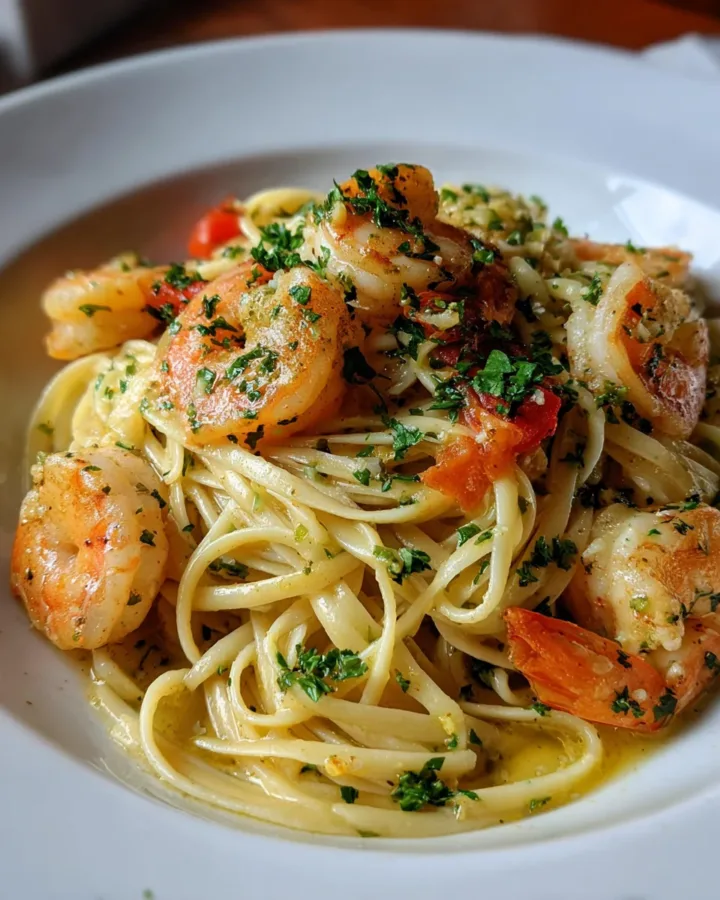 Shrimp Scampi with Linguine