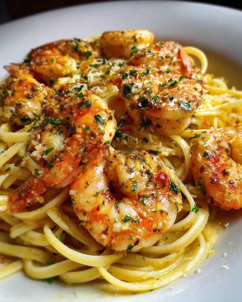 Shrimp Scampi with Linguine