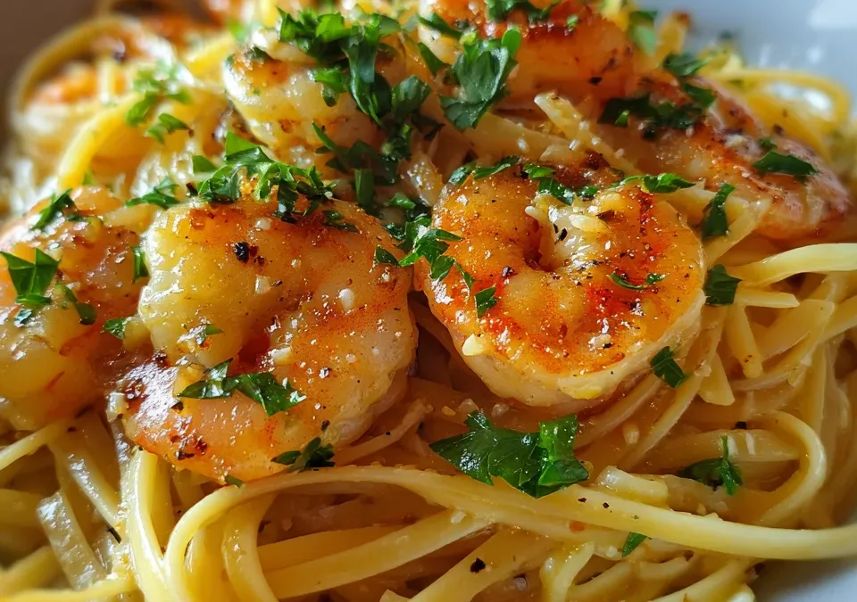 Shrimp Scampi with Linguine