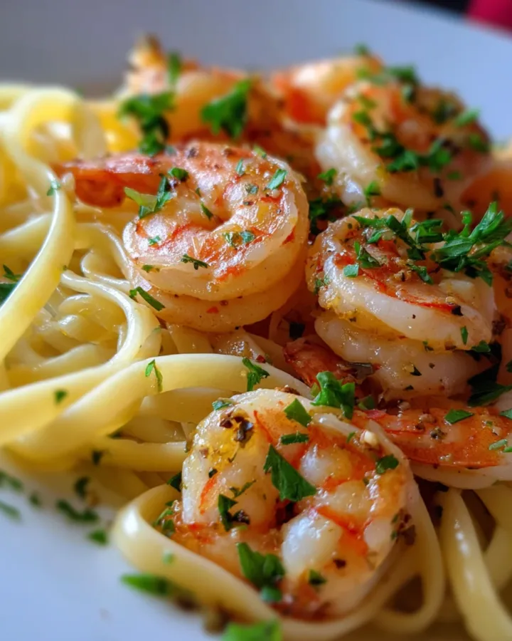 Shrimp Scampi with Linguine