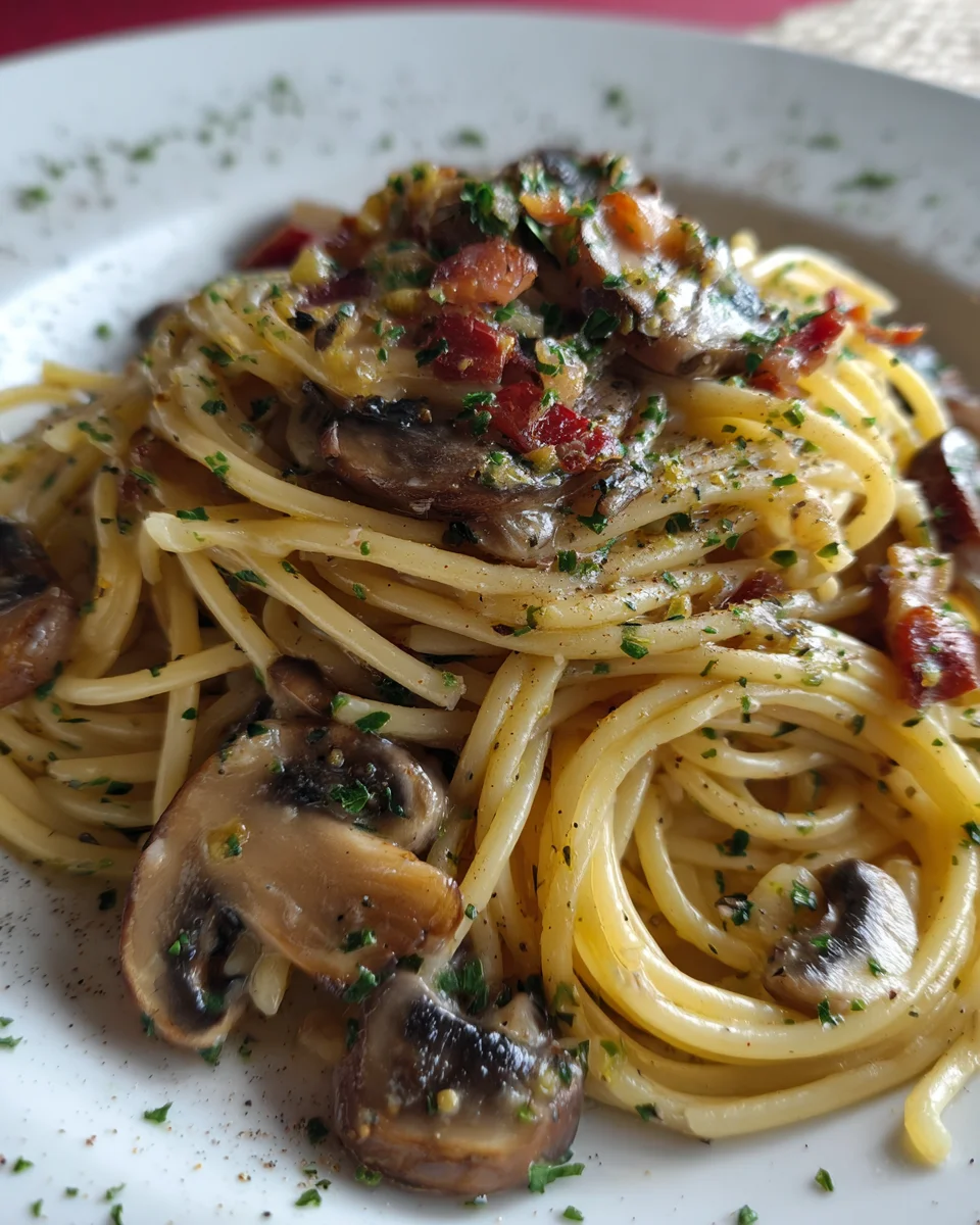 Spaghetti with Mushrooms