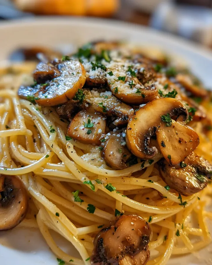 Spaghetti with Mushrooms