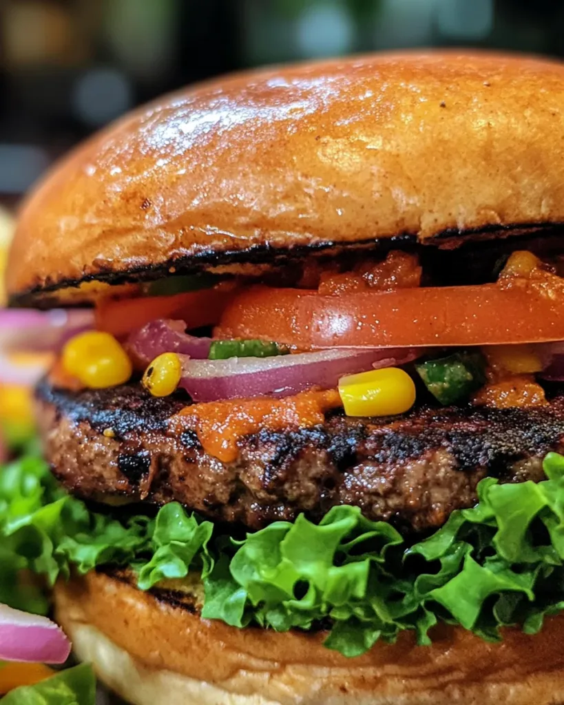Spicy Black Bean & Corn Burgers
