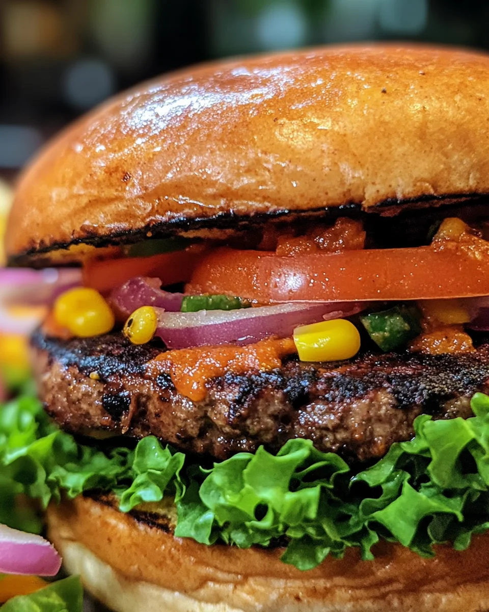 Spicy Black Bean & Corn Burgers