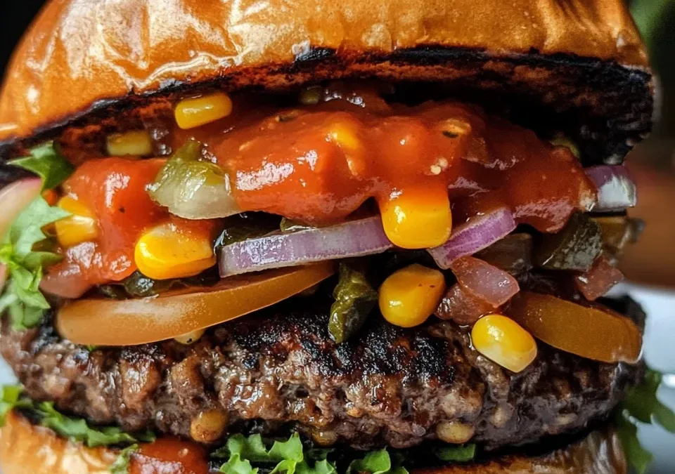 Spicy Black Bean & Corn Burgers
