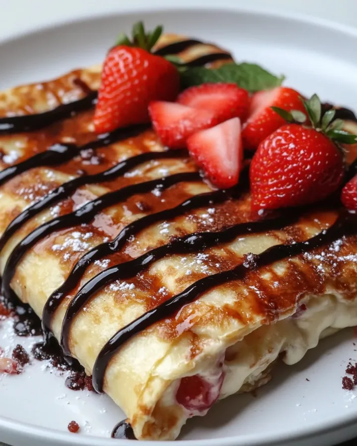 Strawberry Cheesecake Chimichangas