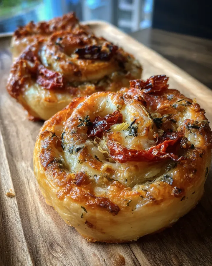 Artichoke and Sundried Tomato Pinwheels