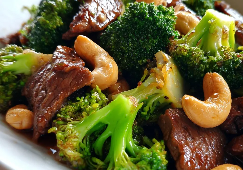 Beef and Broccoli Stir-Fry with Cashews