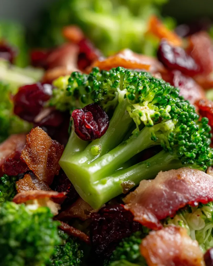 Broccoli Salad with Bacon and Cranberries