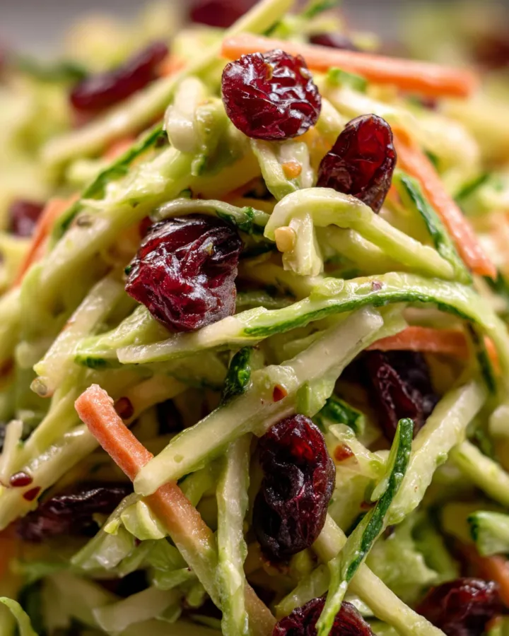 Broccoli Slaw with Dried Cranberries