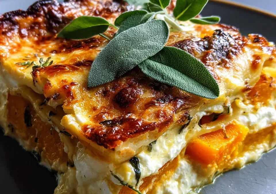 Butternut Squash Lasagna with Sage Ricotta