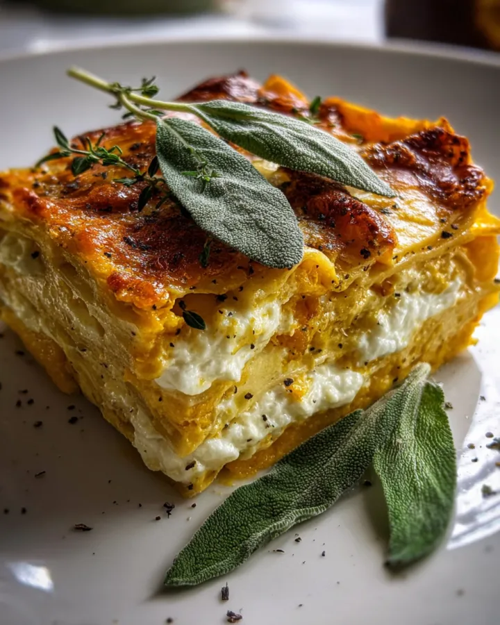 Butternut Squash Lasagna with Sage Ricotta