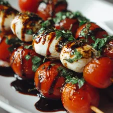 Caprese Skewers with Balsamic Glaze Recipe: A Perfect Italian-Inspired Appetizer