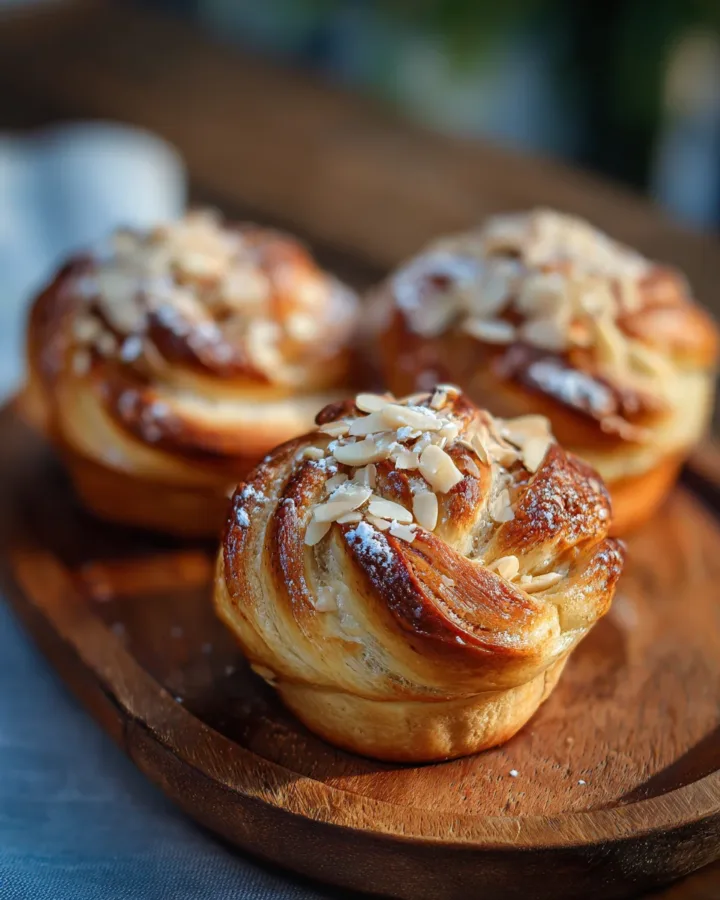 Cardamom Buns with Almond Filling