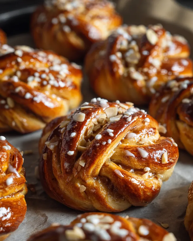 Cardamom Buns with Almond Filling