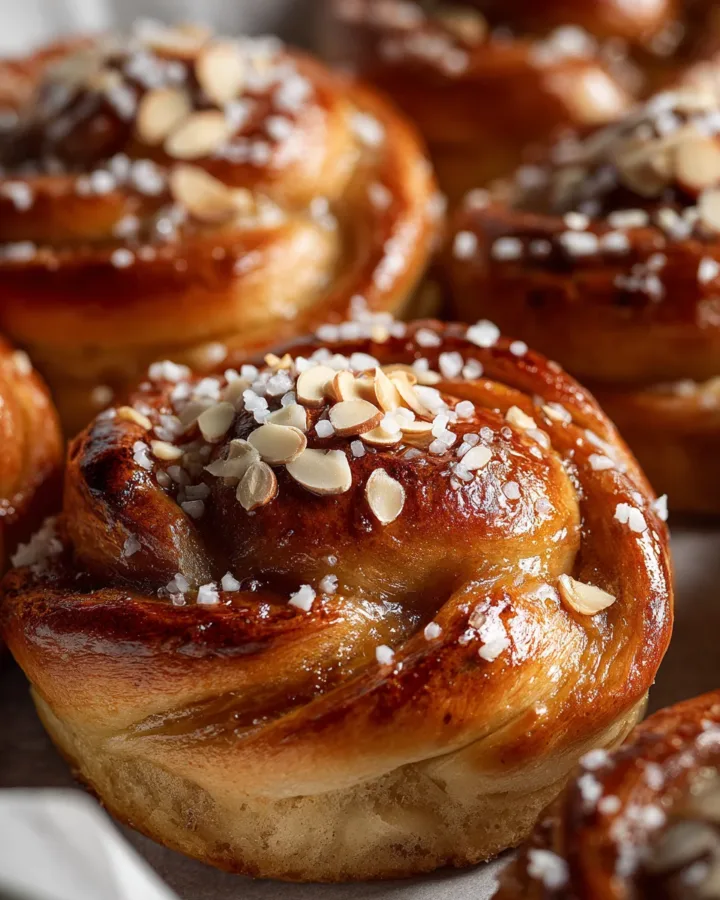 Cardamom Buns with Almond Filling