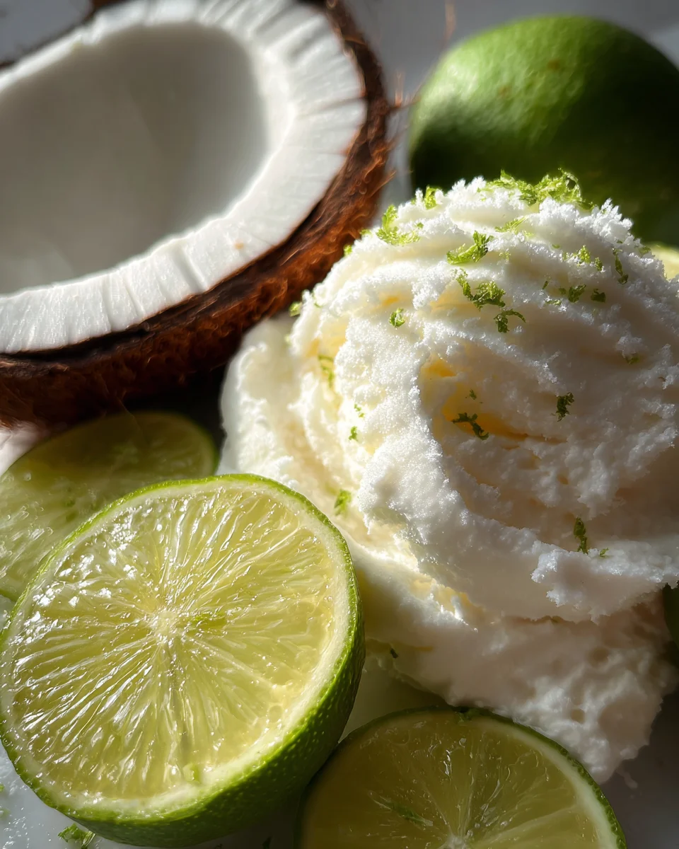 Coconut Lime Sorbet