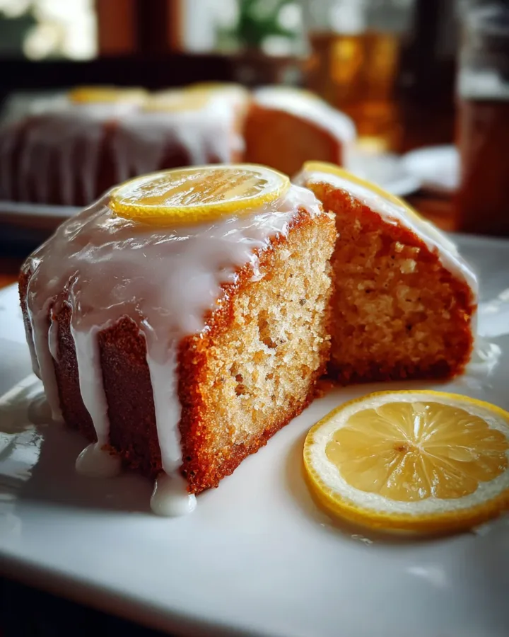 Earl Grey Tea Cake with Lemon Glaze
